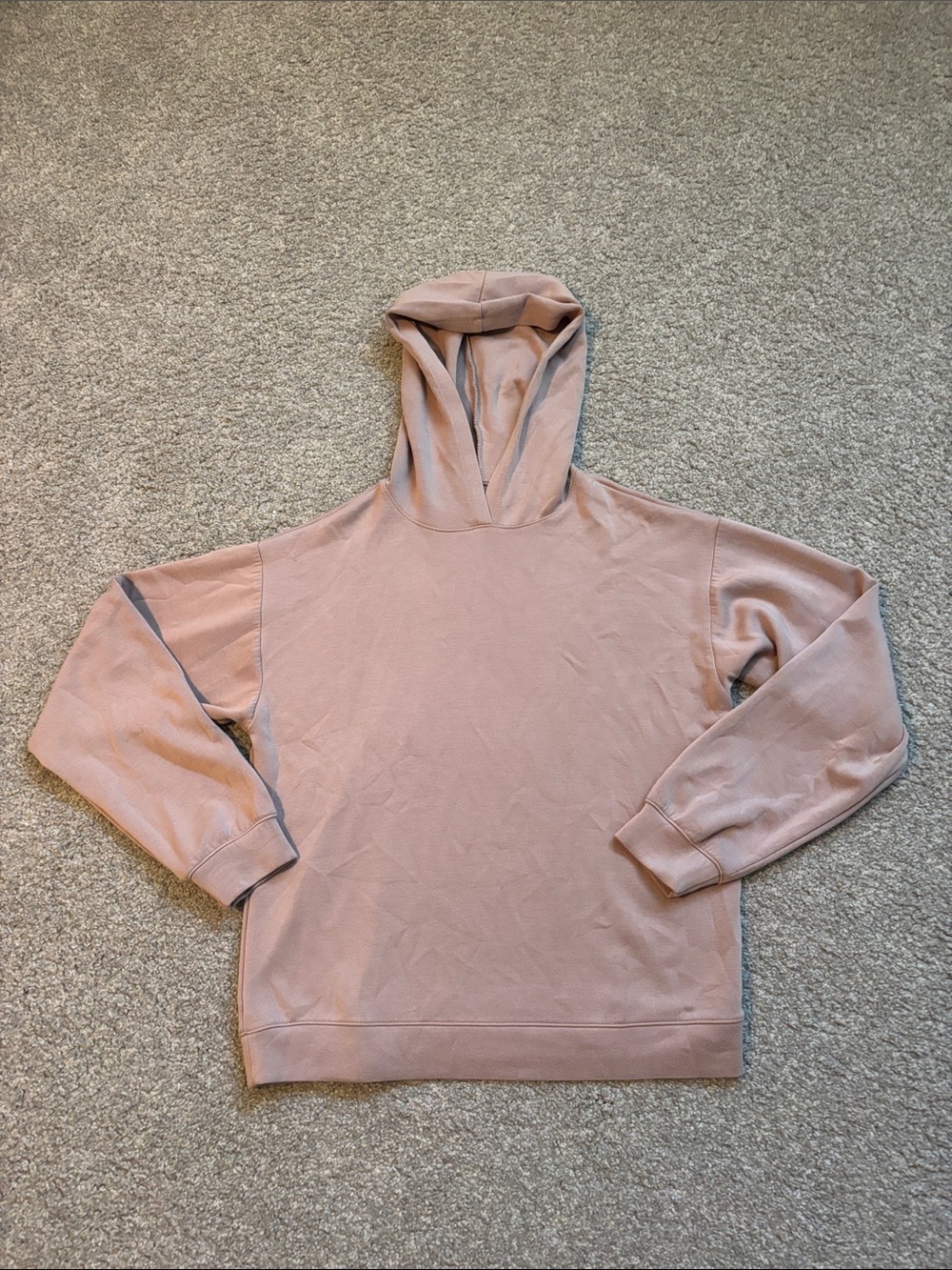 Softies Hooded Pullover in Muted Mauve-Taupe women’s Medium M